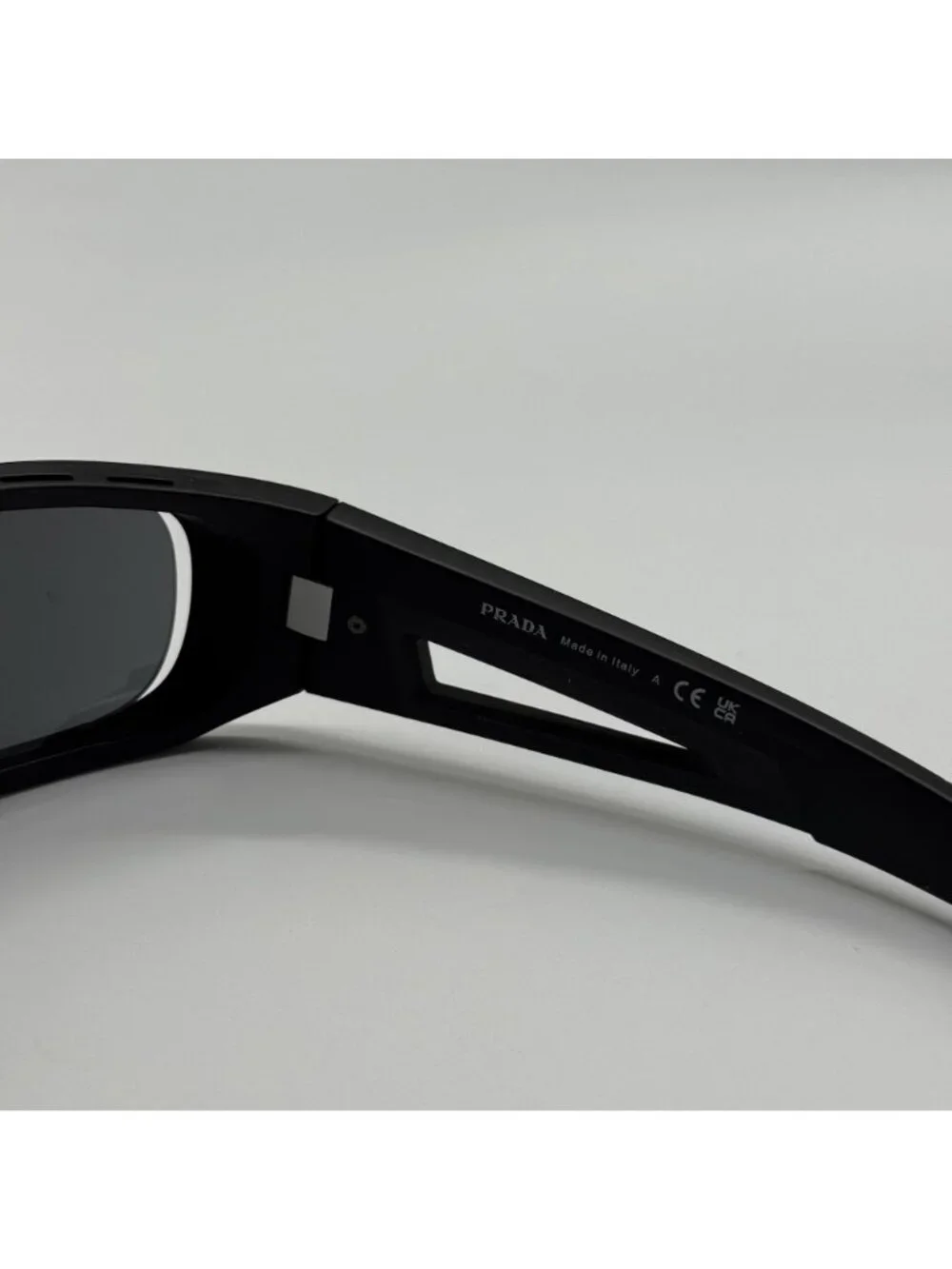 Prada Linea Rossa PS02YS 1BO06F Unisex Black Gray Sport Sunglasses Authentic NEW